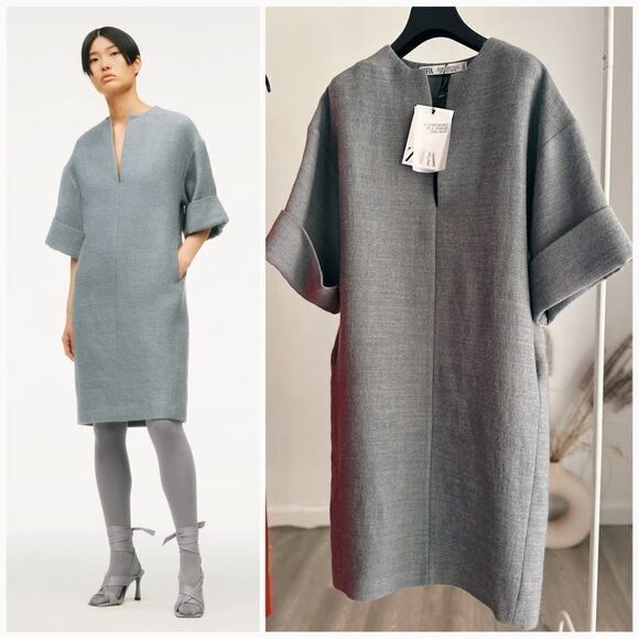 100% Wool Dress Zara Limited Edition New - Picture 1 of 5